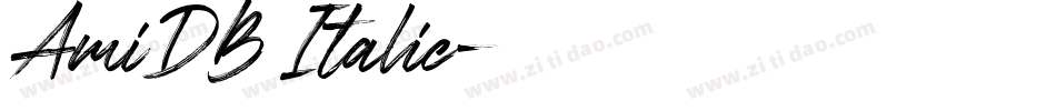 AmiDB Italic字体转换